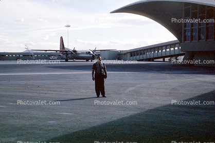 Fokker F-27, Bonanza Air Lines, man, May 1964, 1960s