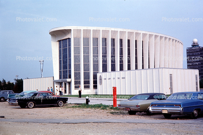 Our Lady of the Skies, Airport Chapel, Cars, vehicles, August 1968, 1960s