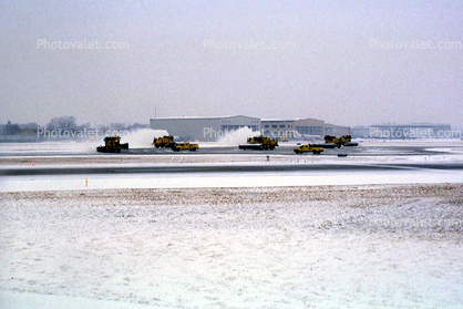 Snow Plows working, Snow, Cold, Ice, Frozen, Icy, Winter