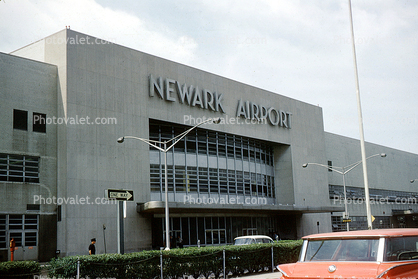 Newark Airport, building, terminal, August 1960, 1960s