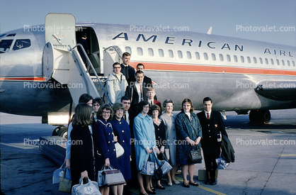 Passengers, group, April 1966, 1960s