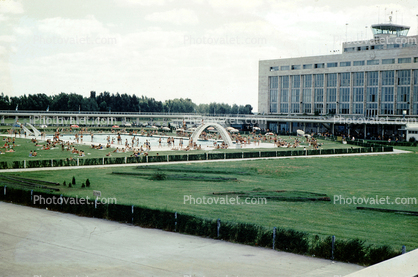 Aeropuerto Ezeiza, Ezeiza International Airport, Swimming Pool, Buenos Aires, April 1959, 1950s