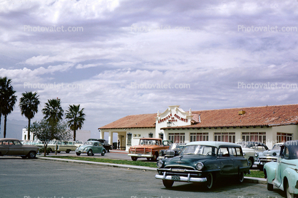 American Airlines Mexico, cars, Nuevo Leon Airport, 1960s