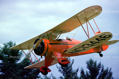 NC13446, 1933 Waco PBF-2, milestone of flight