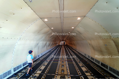 Inside the Cargo Deck, N301UP, Boeing 767-34AF, 767-300 series