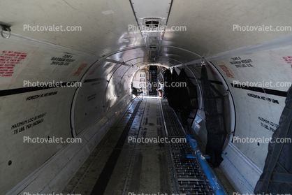 Inside the Cargo hold of an ATR-42