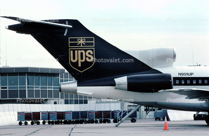 UPS, N951UP, Boeing 727-25C, JT8D-1, JT8D, 727-200 series