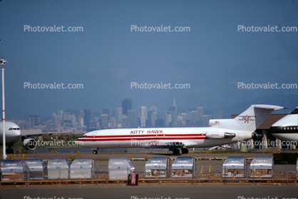 N279US, Kitty Hawk, Boeing 727-251F, JT8D, skyline