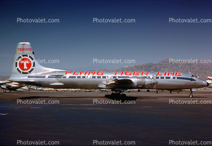 N452T, Flying Tiger Line, Canadair CL-44D4-2