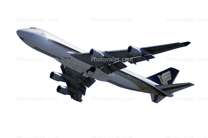 9V-SFA, Singapore Airlines Cargo, Boeing 747-412F, 747-400 series, Mega Ark, PW4000, photo-object, object, cut-out, cutout, PW4056, 747-400F
