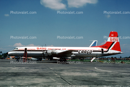 PK-BAZ, Bayu Indonesia Air, Canadair CL-44D4-1