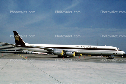 N866UP, UPS, United Parcel Service, Douglas DC-8-73CF, CFM56