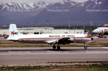 N43872, Northern Air Cargo NAC, Douglas VC-118A, R-2800