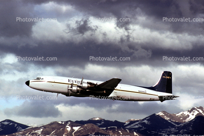 N400UA, Everts Air Cargo, Douglas DC-6A, R-2800, propliner, R-2800, milestone of flight