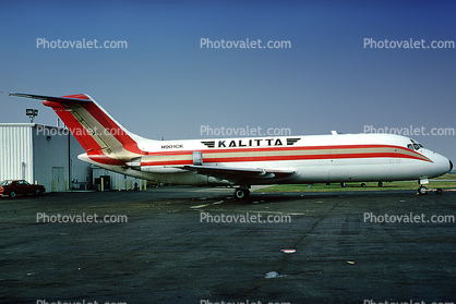 N901CK, Kalitta Air, DC-9-15F, JT8D-7B s3, JT8D