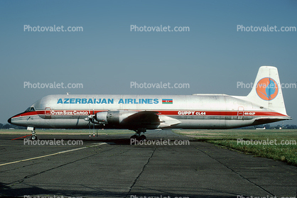 4K-GUP, Canadair CL-44-0 Skymonster, Azerbaijan Airlines - AZAL - AHY Cargo, Over Size Cargo, Guppy