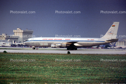 Boeing 707-323C, CP-1365, Lloyd Aereo Boliviano Cargo, LAB, JT3D-3B hk, JT3D