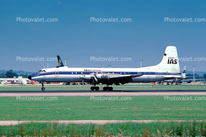 G-BCWJ, IAS Cargo Airlines, Canadair CL-44D6, International Aviation Services Ltd.
