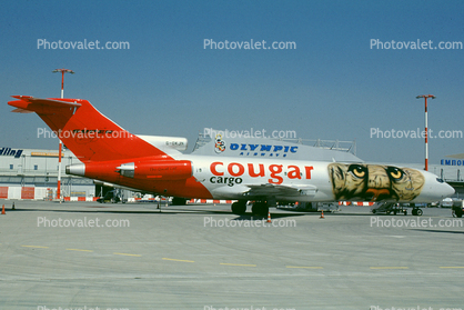 G-OKJN, Cougar Air Cargo, Boeing 727-225F, JT8D-217C, JT8D, Super-27, milestone of flight, 727-200 series