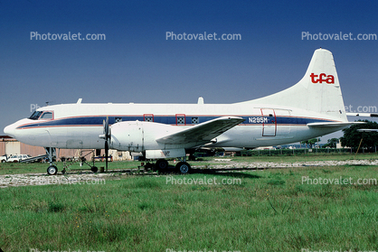 N295M, tfa, Convair CV-240-5, Trans-Florida Airlines, R-2800