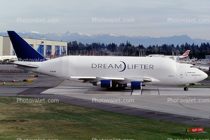 N780BA, Boeing 747-409LCF, Dreamlifter, PW4056, PW4000, oversize, huge, behemoth, LCF, Everett Washington