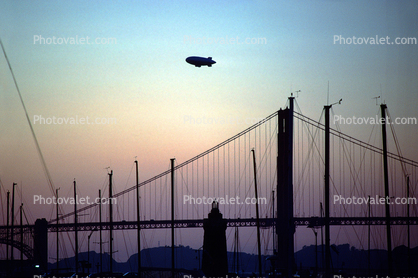 Airship Industries, Blimp over the Golden Gate Bridge, 25 October 1987