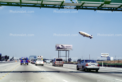 Goodyear Blimp Base Airport, 64CL, Cars, Automobile, Vehicles, Interstate Highway I-405, Carson, California