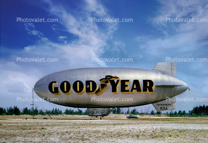 GoodYear Blimp, Enterprise, N3A, Good year Blimp, 1950s