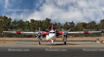 N426DF, CAL FIRE Grass Valley S-2T, Tanker-88, head-on