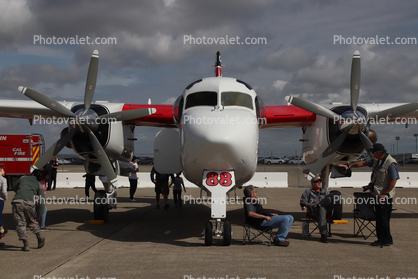 N426DF, CAL FIRE Grass Valley S-2T, Tanker-88, head-on