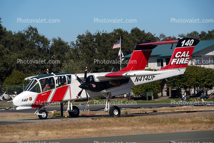 N414DF, Bronco Observation Plane, Cal Fire 140, STS
