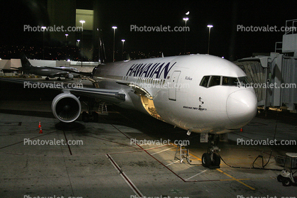 N580HA, Hawaiian Airlines, Boeing 767-300ER, Kolea, Boeing 767-33A(ER), PW4000, 767-300 series