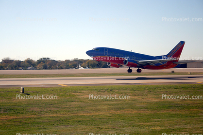 N502SW, Boeing 737-5H4, Southwest Airlines SWA, Dallas Love Field, Texas, 737-500 series
