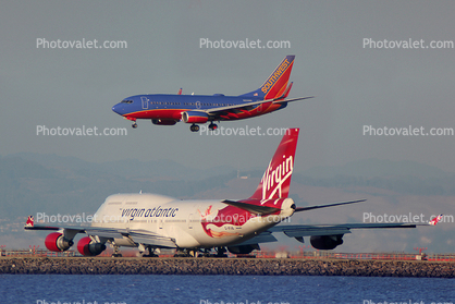 G-VFAB, Boeing 747-4Q8, 747-400 series, Virgin Atlantic, Lady Penelope, N204WN, CF6, CF6-80C2B1F