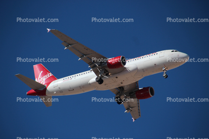 N853VA, Virgin America, Airbus A320-214, Mount Hoodie, CFM56-5B4-P, CFM56