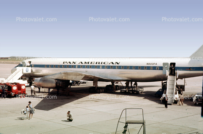 N800PA, Douglas DC-8-32, Pan American Airlines PAA, Jet Clipper Flying Cloud, 1961, 1960s