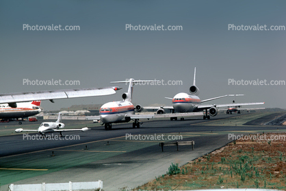 Jets waiting for take-off clearance