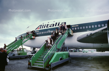 "Neil Armstrong", Boeing 747-143, I-DEMA, Alitalia Airlines, Rome, Italy, JT9D, JT9D-7A