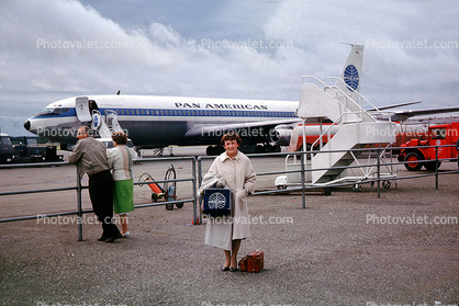 Boeing 707-331, N703PA, Clipper Dashaway, Fairbanks, Alaska, 1960s