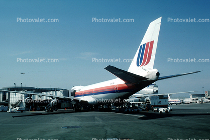 N4716U, United Airlines UAL, Boeing 747-122, 747-100 series