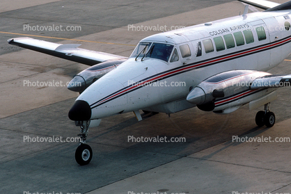 N1922T, Beechcraft B99A, Colgan Airways, Dulles International Airport, PT6A-27, PT6A