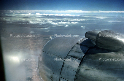 Douglas DC-6, United Airlines, In Flight, 1950s