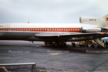 N852TW, Trans World Airlines TWA, Boeing 727-31, Star Stream, JT8D, JT8D-7B, August 1965, 1960s