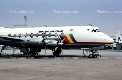 Z-YTE, Air Zimbabwe Airline, Vickers Viscount 754D