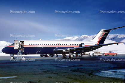 N85AS, Douglas DC-9-14, All Star Airlines, JT8D-7B s3, JT8D, Sun Valley, Idaho