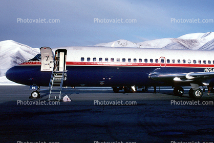 Douglas DC-9-14, N85AS, All Star Airlines, JT8D-7B s3, JT8D, Sun Valley, Idaho