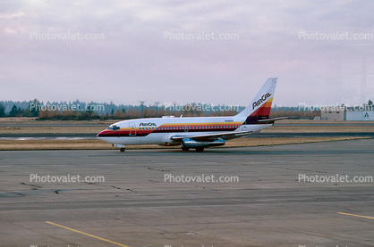 N460AC, SeaTac Airport, Air California ACL, Boeing 737-214, 737-200 series
