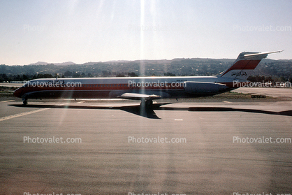 N937PS, PSA, McDonnell Douglas MD-81, Pacific Southwest Airlines, JT8D