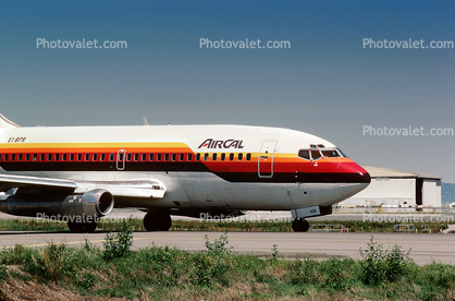 EI-BPR, Boeing 737-2S3, 737-200 series, (SFO), Air California ACL, JT8D-17, JT8D