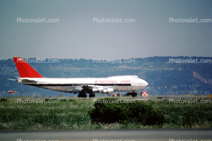 Boeing 747, San Francisco International Airport (SFO), Northwest Airlines NWA